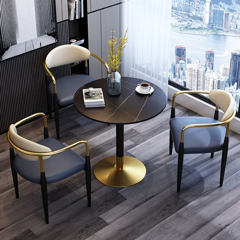 Sala da pranzo sedie da pranzo braccio industriale sedie da cucina in vetro finto