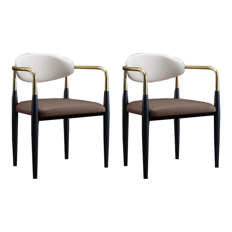 Sala da pranzo sedie da pranzo braccio industriale sedie da cucina in vetro finto