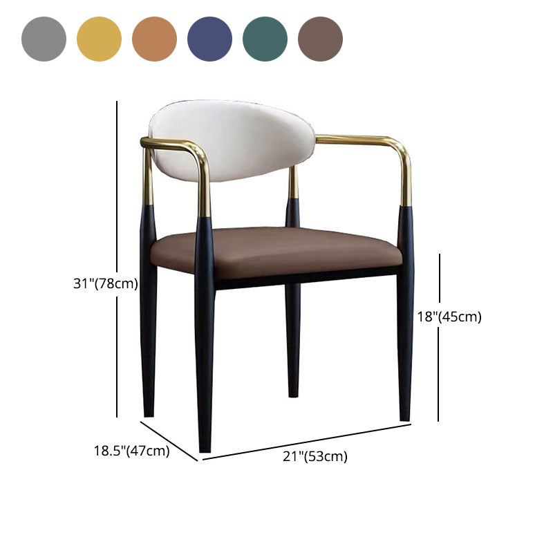 Sala da pranzo sedie da pranzo braccio industriale sedie da cucina in vetro finto