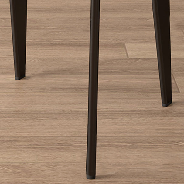 Industriële stijl armstoel leer open rug eetkamerstoel voor thuis