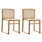 Traditional Style Dining Chair Solid Wood Stackable Side Chair for Home Wood 2 Piece Set Clearhalo 'Dining Chairs' 'Dining Tables & Seating' 'dining_chair' 'furn' 'furn_dining_chair' 'Furniture' 'Kitchen & Dining Furniture' 5174445