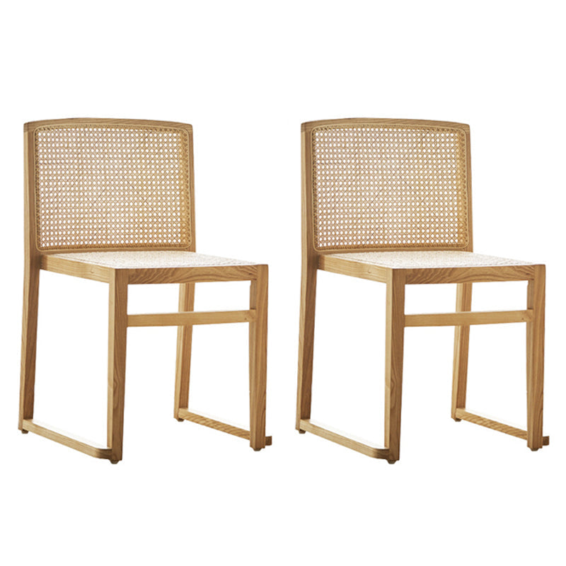 Traditional Style Dining Chair Solid Wood Stackable Side Chair for Home Wood 2 Piece Set Clearhalo 'Dining Chairs' 'Dining Tables & Seating' 'dining_chair' 'furn' 'furn_dining_chair' 'Furniture' 'Kitchen & Dining Furniture' 5174445