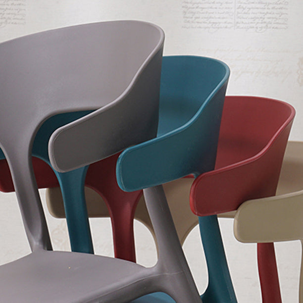 Sedia a braccio contemporaneo in plastica camera da pranzo cucina aprita sedia