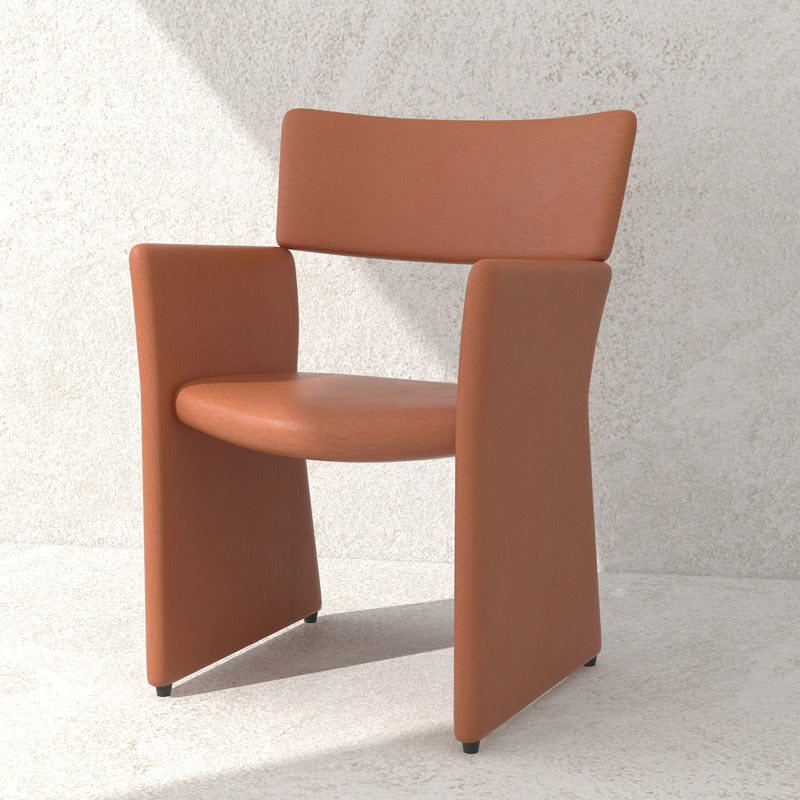 Open Back Dining Chair 22.83" Wide Dining Arm Chair for Dining Room Clearhalo 'Dining Chairs' 'Dining Tables & Seating' 'dining_chair' 'furn' 'furn_dining_chair' 'Furniture' 'Kitchen & Dining Furniture' 5174499
