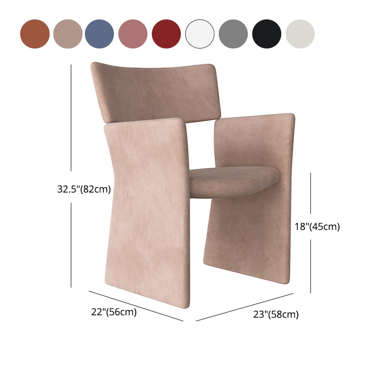 Open Back Dining Chair 22.83" Wide Dining Arm Chair for Dining Room Clearhalo 'Dining Chairs' 'Dining Tables & Seating' 'dining_chair' 'furn' 'furn_dining_chair' 'Furniture' 'Kitchen & Dining Furniture' 5174519
