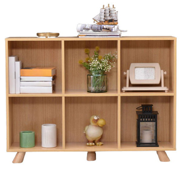 Engineered Wood Shelf Bookcase Contemporary Bookshelf for Study Room