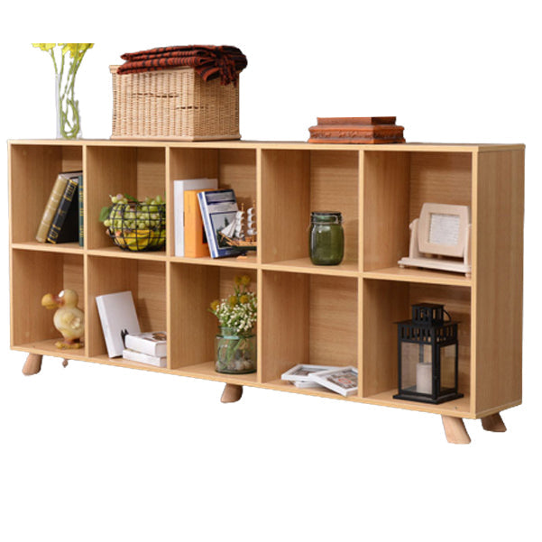 Engineered Wood Shelf Bookcase Contemporary Bookshelf for Study Room