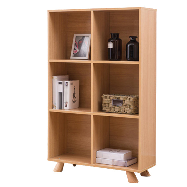 Engineered Wood Shelf Bookcase Contemporary Bookshelf for Study Room