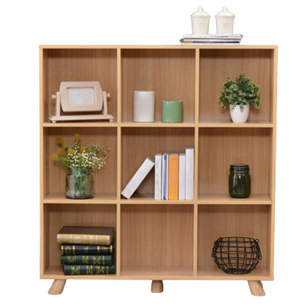 Engineered Wood Shelf Bookcase Contemporary Bookshelf for Study Room