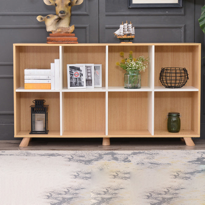 Engineered Wood Shelf Bookcase Contemporary Bookshelf for Study Room