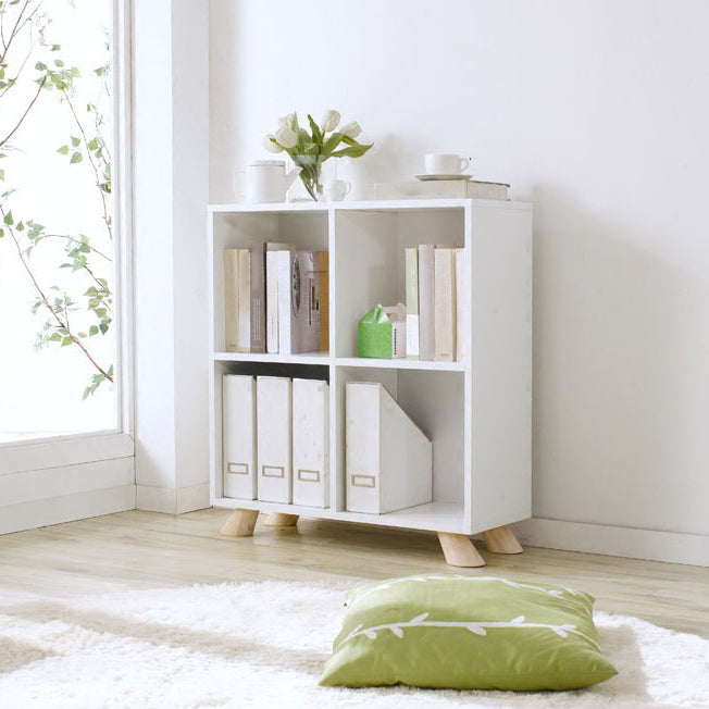 Engineered Wood Shelf Bookcase Contemporary Bookshelf for Study Room