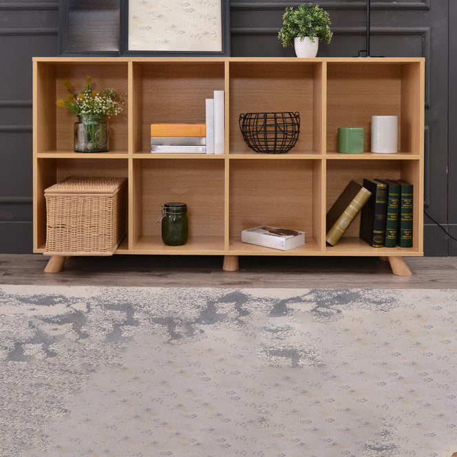 Engineered Wood Shelf Bookcase Contemporary Bookshelf for Study Room