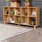 Engineered Wood Shelf Bookcase Contemporary Bookshelf for Study Room