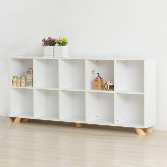Engineered Wood Shelf Bookcase Contemporary Bookshelf for Study Room