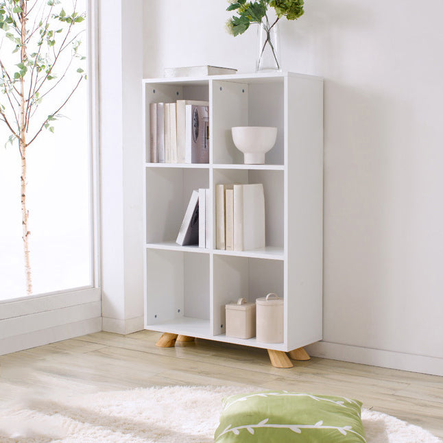 Engineered Wood Shelf Bookcase Contemporary Bookshelf for Study Room