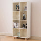 Engineered Wood Shelf Bookcase Contemporary Bookshelf for Study Room