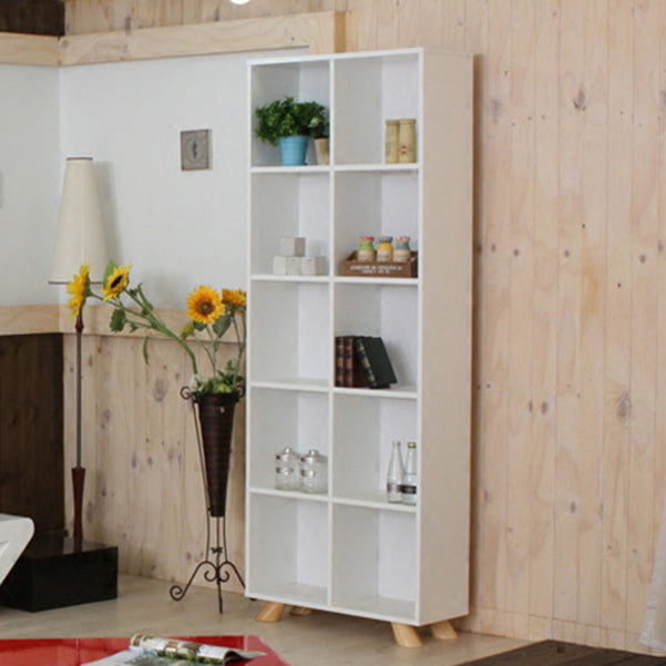 Engineered Wood Shelf Bookcase Contemporary Bookshelf for Study Room