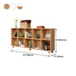 Engineered Wood Shelf Bookcase Contemporary Bookshelf for Study Room