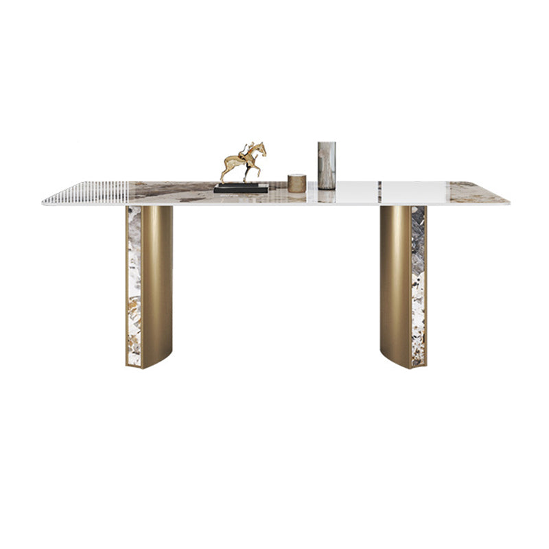 Luxury Sintered Stone Top Dining Set Rectangle 1/3/4/5/7 Pieces Dining Room Table Set