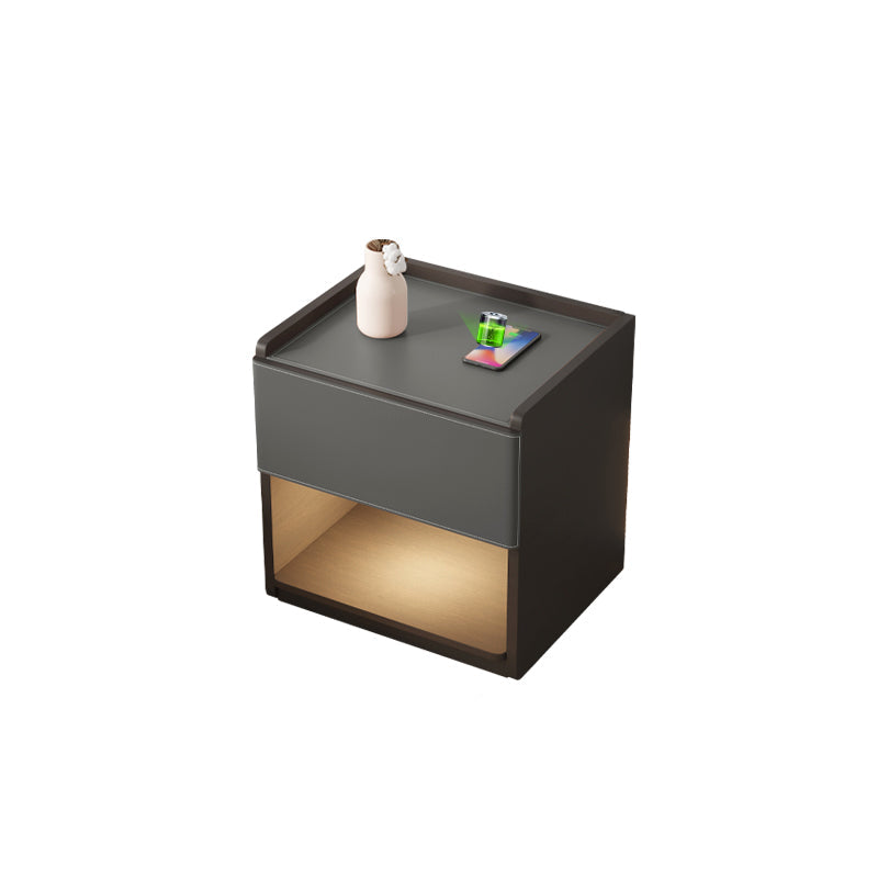 20 "lang 1 - lade nachtkastje modern faux lederen nachtkastje