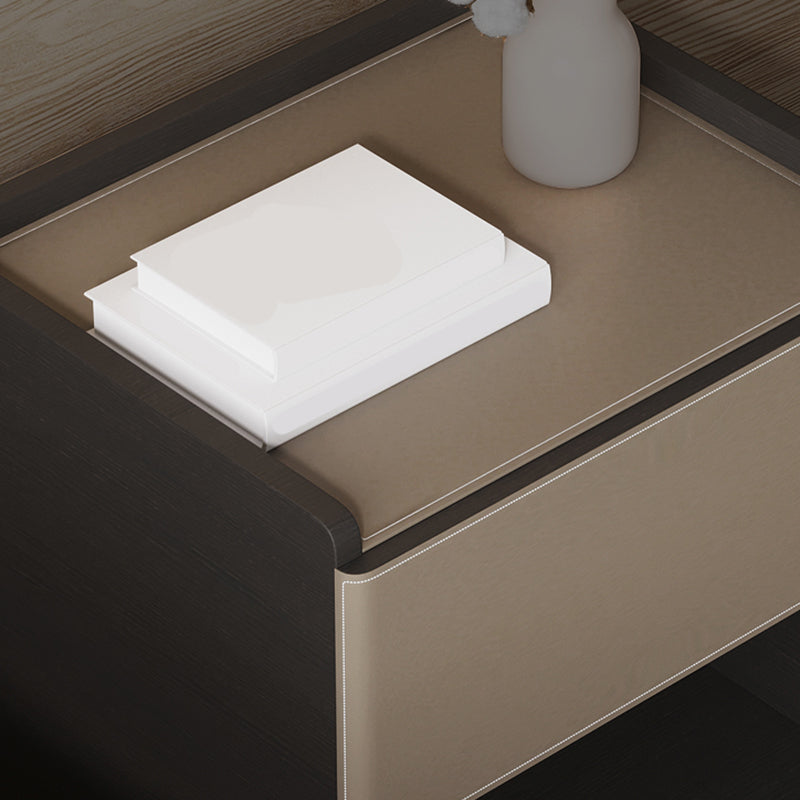 20 "lang 1 - lade nachtkastje modern faux lederen nachtkastje