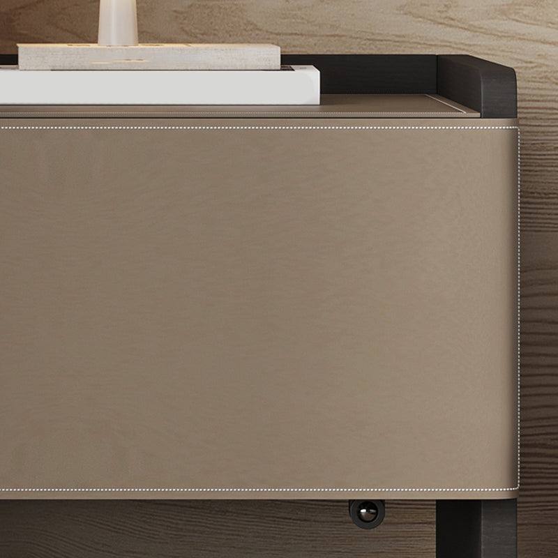 20 "lang 1 - lade nachtkastje modern faux lederen nachtkastje