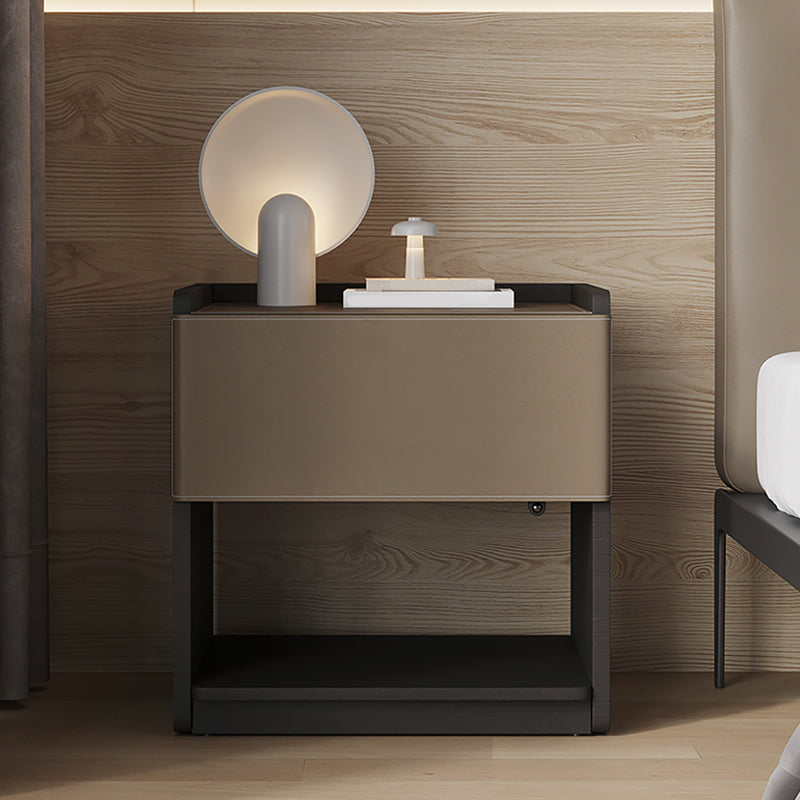 20 "lang 1 - lade nachtkastje modern faux lederen nachtkastje