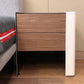 Tavolo da notte moderno tavolo da notte in legno solido e comodino da letto in pelle