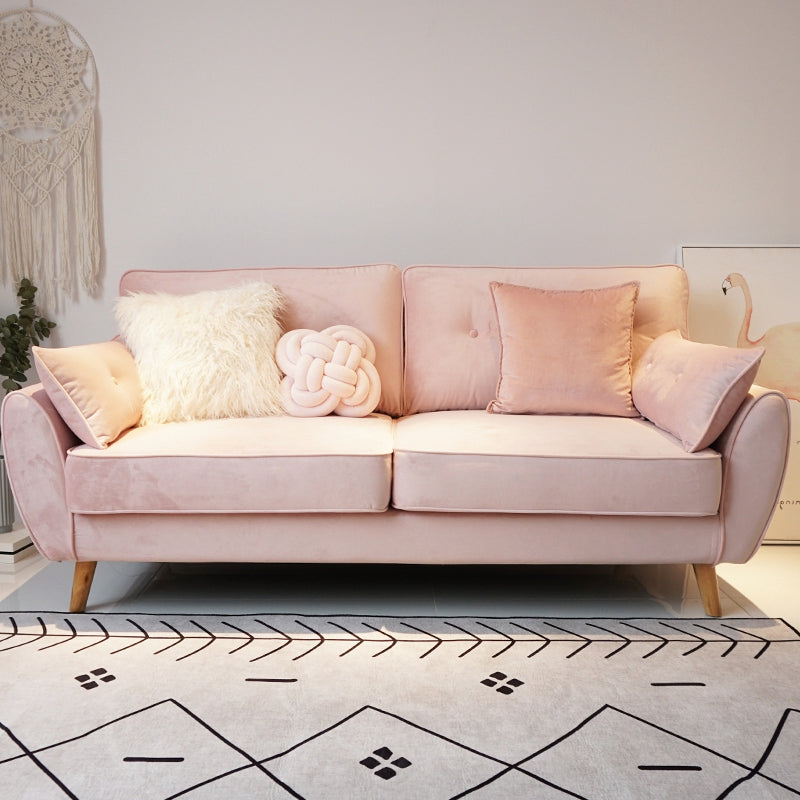 Pillow Top Arm Sofa with Tufted Back for Apartment 35.43" Wide