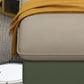 Modern Standard Square Arm Faux Leather Stain Resistant Sofa Couch