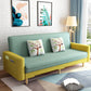 Living Room Contemporary Sleeper Square Arm 3-seater Linen Sofa