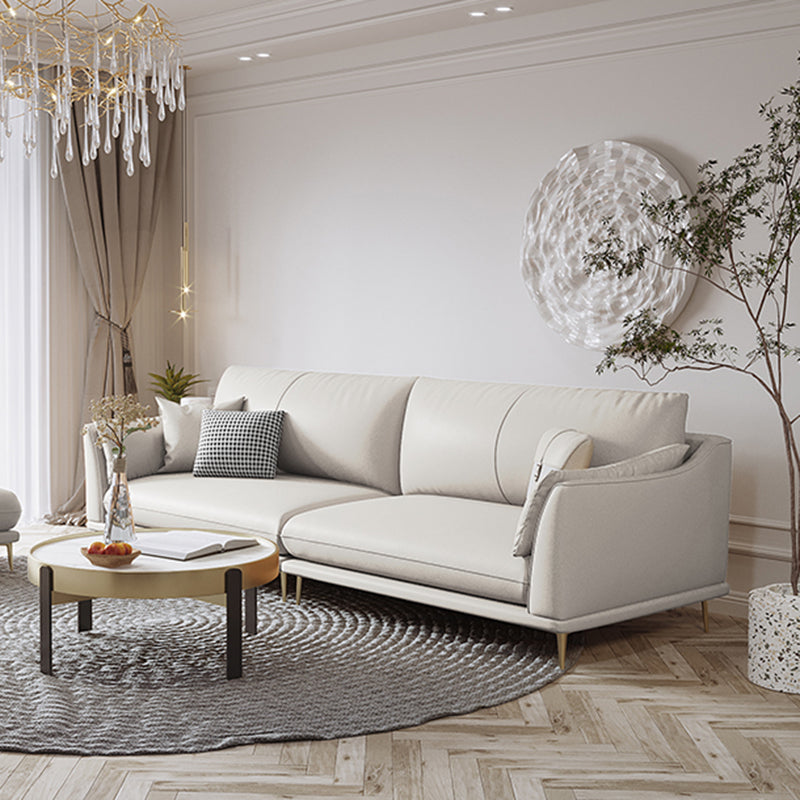 Canapé en cuir faux 36,22 "d x 35,43" H canapé à bras évasé pour le salon