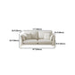 SOFA DI PELLE FUCCHIO 36.22 "D X 35.43" H divano braccio svasato per soggiorno
