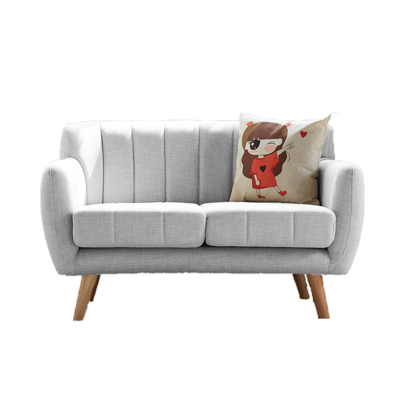 Linnen eigentijdse standaard wijd uitlopende armbanken voor woonkamer, appartement