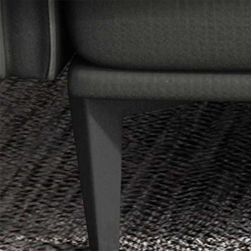 Faux /Genuine Leather Stain Resistant Contemporary Sofa Couch in Black