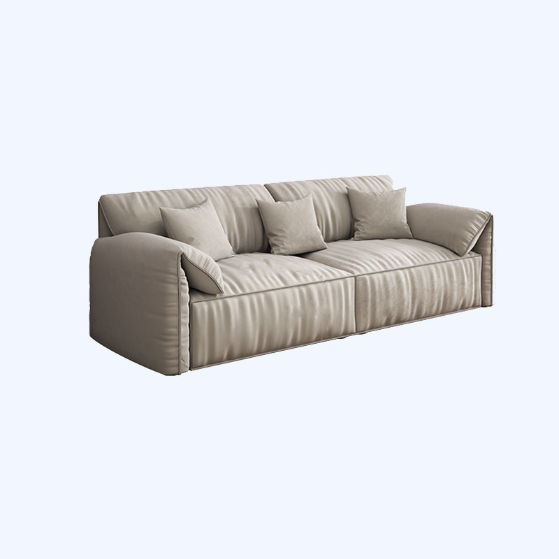Sofa de terciopelo 37.40 "D x 31.49" H Sofá de brazo superior de almohada para sala de estar