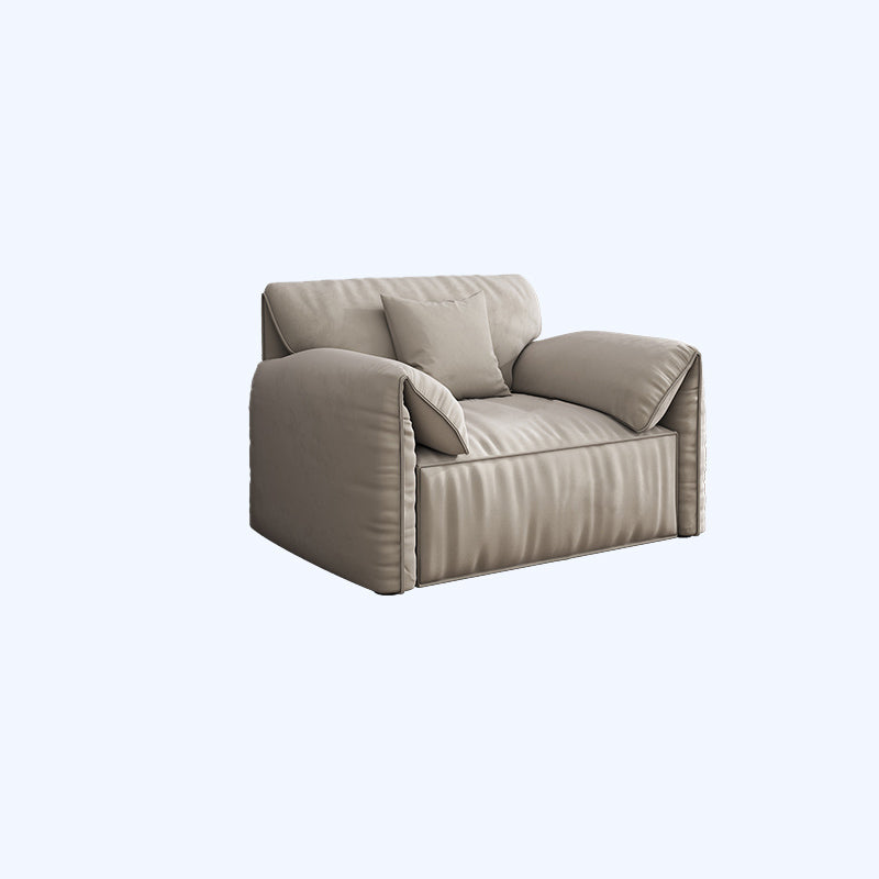Sofa de terciopelo 37.40 "D x 31.49" H Sofá de brazo superior de almohada para sala de estar
