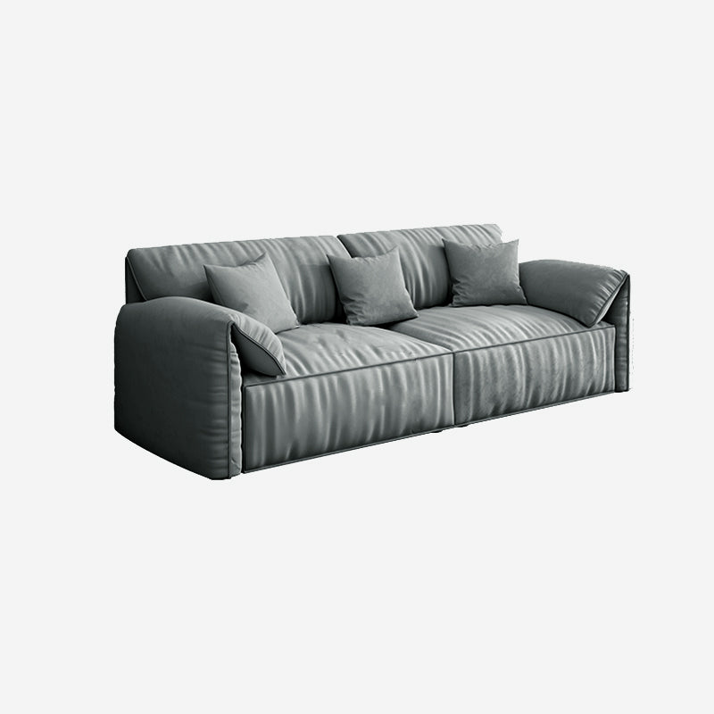 Sofa de terciopelo 37.40 "D x 31.49" H Sofá de brazo superior de almohada para sala de estar
