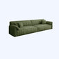 Sofa de terciopelo 37.40 "D x 31.49" H Sofá de brazo superior de almohada para sala de estar