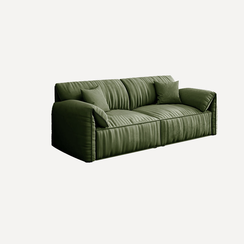 Sofa de terciopelo 37.40 "D x 31.49" H Sofá de brazo superior de almohada para sala de estar