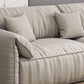 Sofa de terciopelo 37.40 "D x 31.49" H Sofá de brazo superior de almohada para sala de estar