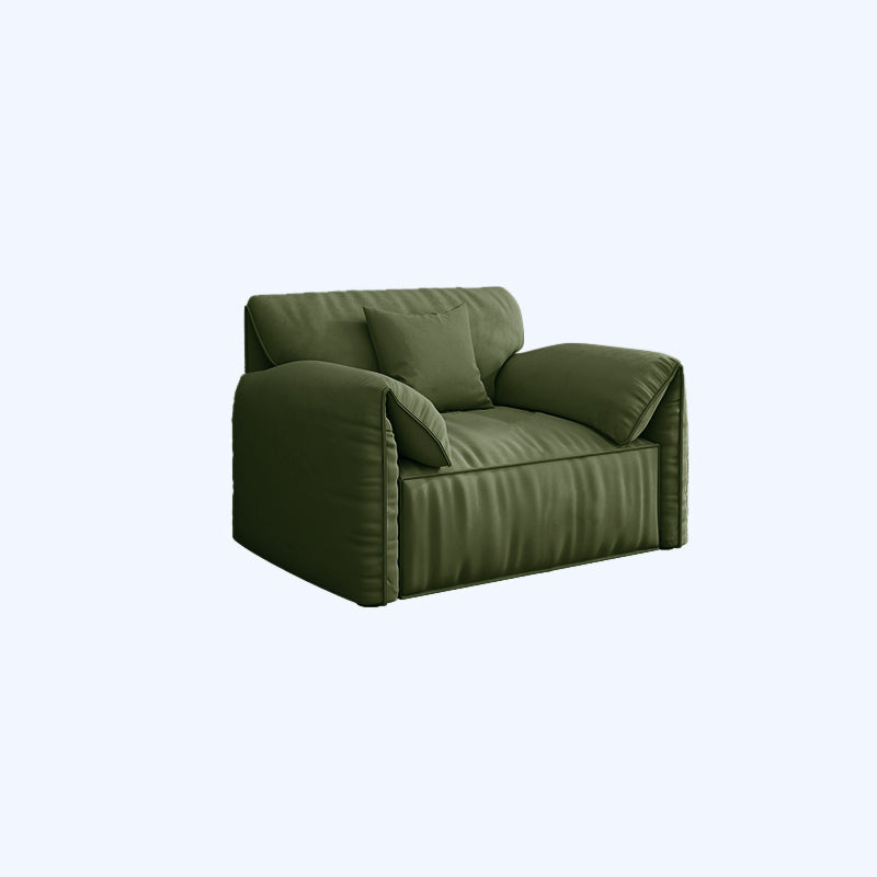 Sofa de terciopelo 37.40 "D x 31.49" H Sofá de brazo superior de almohada para sala de estar