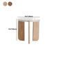 Einzel-Couchtisch mit 3 Beinen, moderner Cocktailtisch aus Holz in Beige/Braun