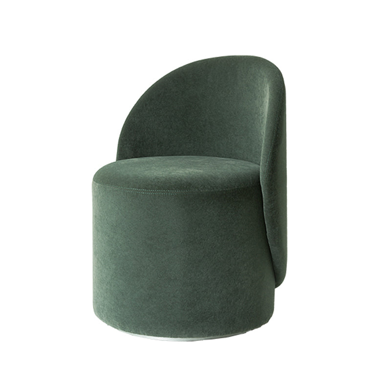 Nordic Fabric/ Leather Tight Back Chair Solid Color Accent Chair Green Swivel Clearhalo 'Accent Chairs' 'accent_chairs' 'Chairs & Seating' 'furn' 'furn_accent_chairs' 'Furniture' 'Living Room Furniture' 5178929