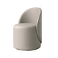 Nordic Fabric/ Leather Tight Back Chair Solid Color Accent Chair Off-White Swivel Clearhalo 'Accent Chairs' 'accent_chairs' 'Chairs & Seating' 'furn' 'furn_accent_chairs' 'Furniture' 'Living Room Furniture' 5178936
