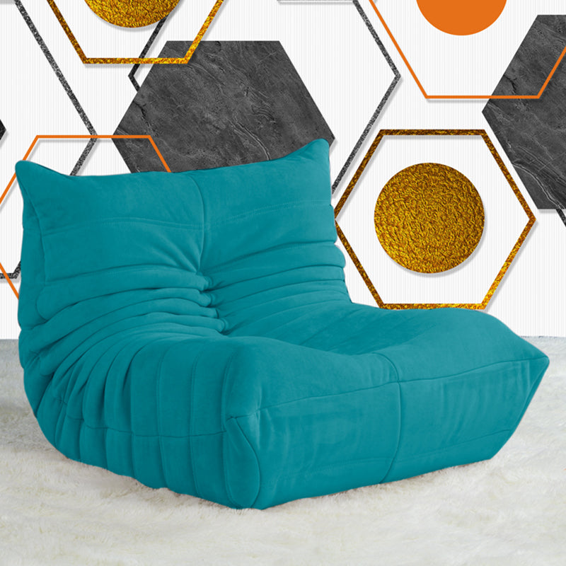 Armless Parsons Chair with Biscuit Back, 40.16" W √ó 33.46" L √ó 28.35" H Blue Suede Clearhalo 'Accent Chairs' 'accent_chairs' 'Chairs & Seating' 'furn' 'furn_accent_chairs' 'Furniture' 'Living Room Furniture' 5178959