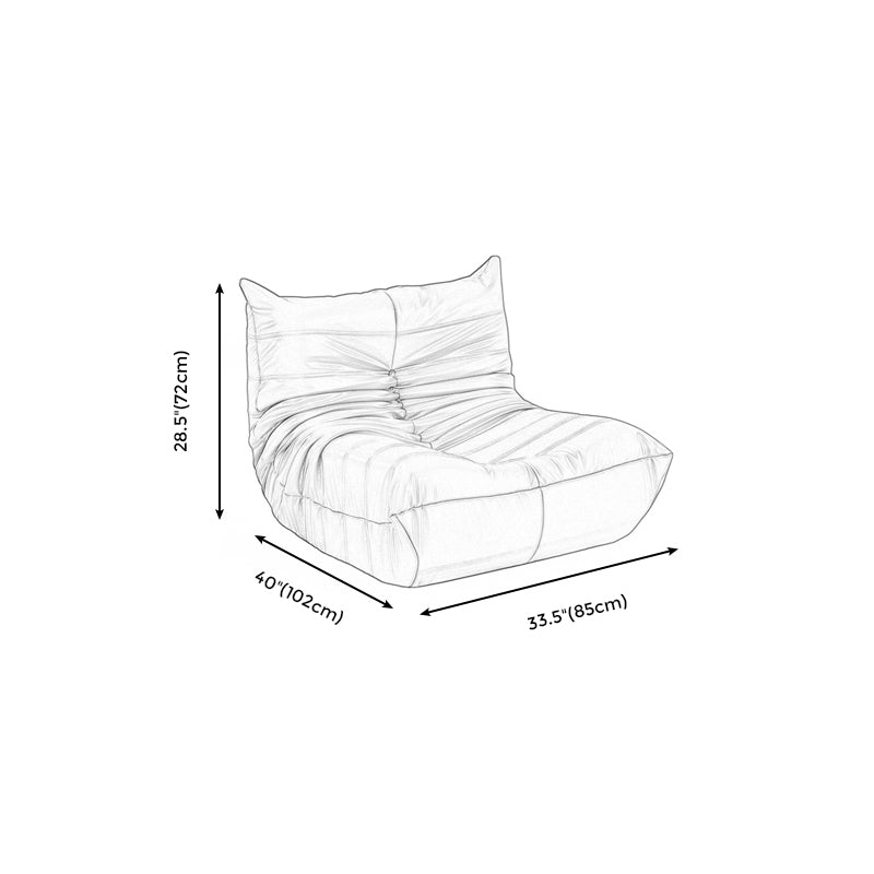 Armless Parsons Chair with Biscuit Back, 40.16" W √ó 33.46" L √ó 28.35" H Clearhalo 'Accent Chairs' 'accent_chairs' 'Chairs & Seating' 'furn' 'furn_accent_chairs' 'Furniture' 'Living Room Furniture' 5178970