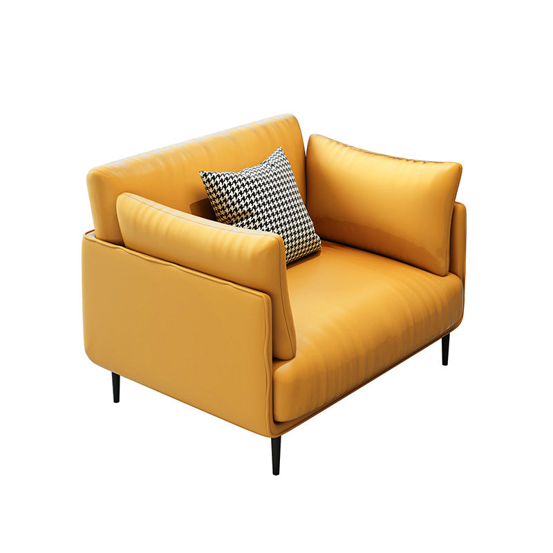 Chaise en cuir fausse 39,3 "L x33.4" W x33.4 "H CHAISE INCLUSE