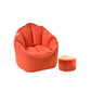 29.5 Wide Armchair Velvet Modern Accent Armchair with Ottoman Orange Clearhalo 'Accent Chairs' 'accent_chairs' 'Chairs & Seating' 'furn' 'furn_accent_chairs' 'Furniture' 'Living Room Furniture' 5179020
