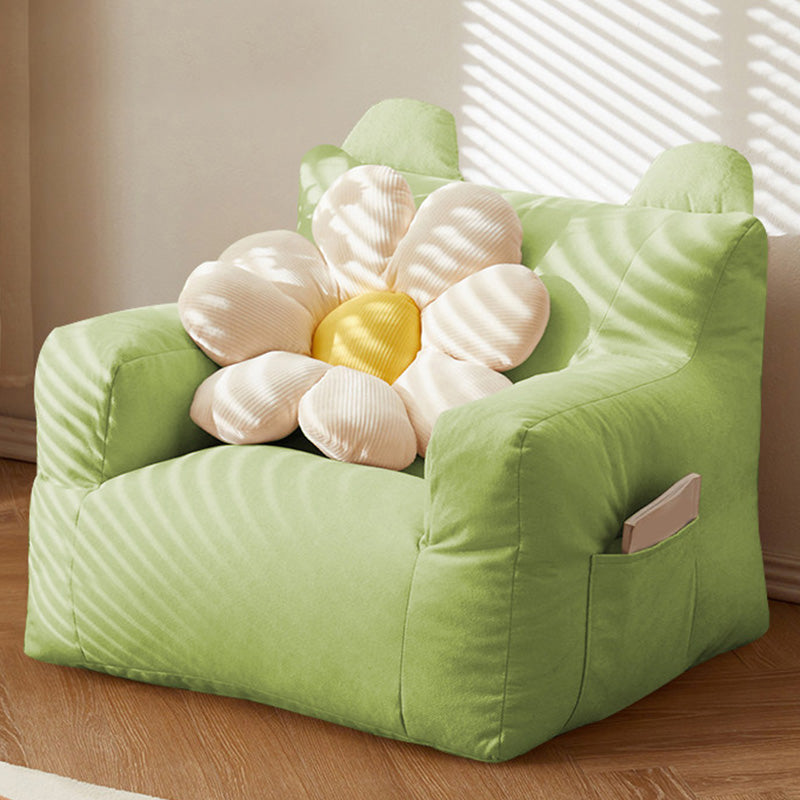 Chaise de bras carré de mélange de coton contemporain avec dos serré pour appartement